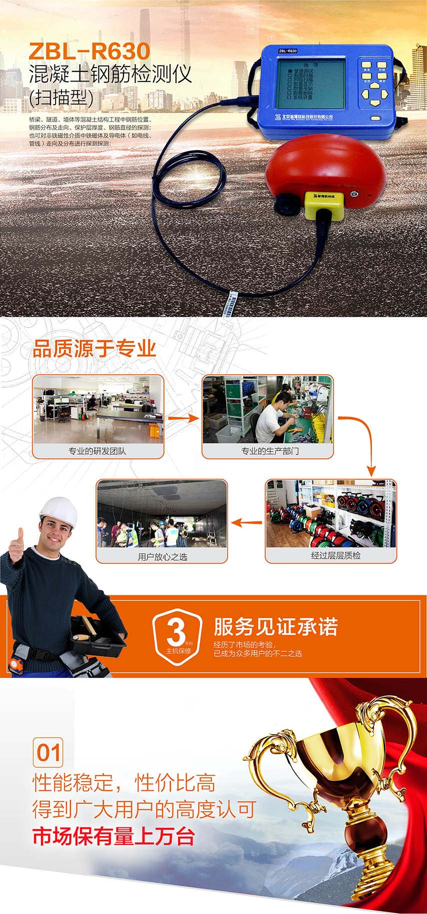 北京半岛bd体育ZBL-R630混凝土钢筋检测仪(扫描型)1